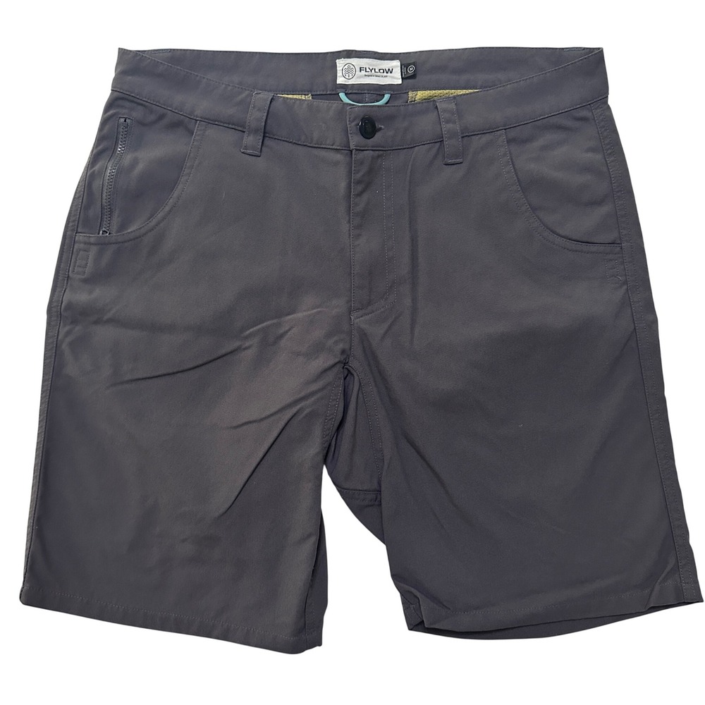 Flylow Shorts Mens 32 Grey Hiking Outdoors Fishing Mountain Gorpcore Lightweight